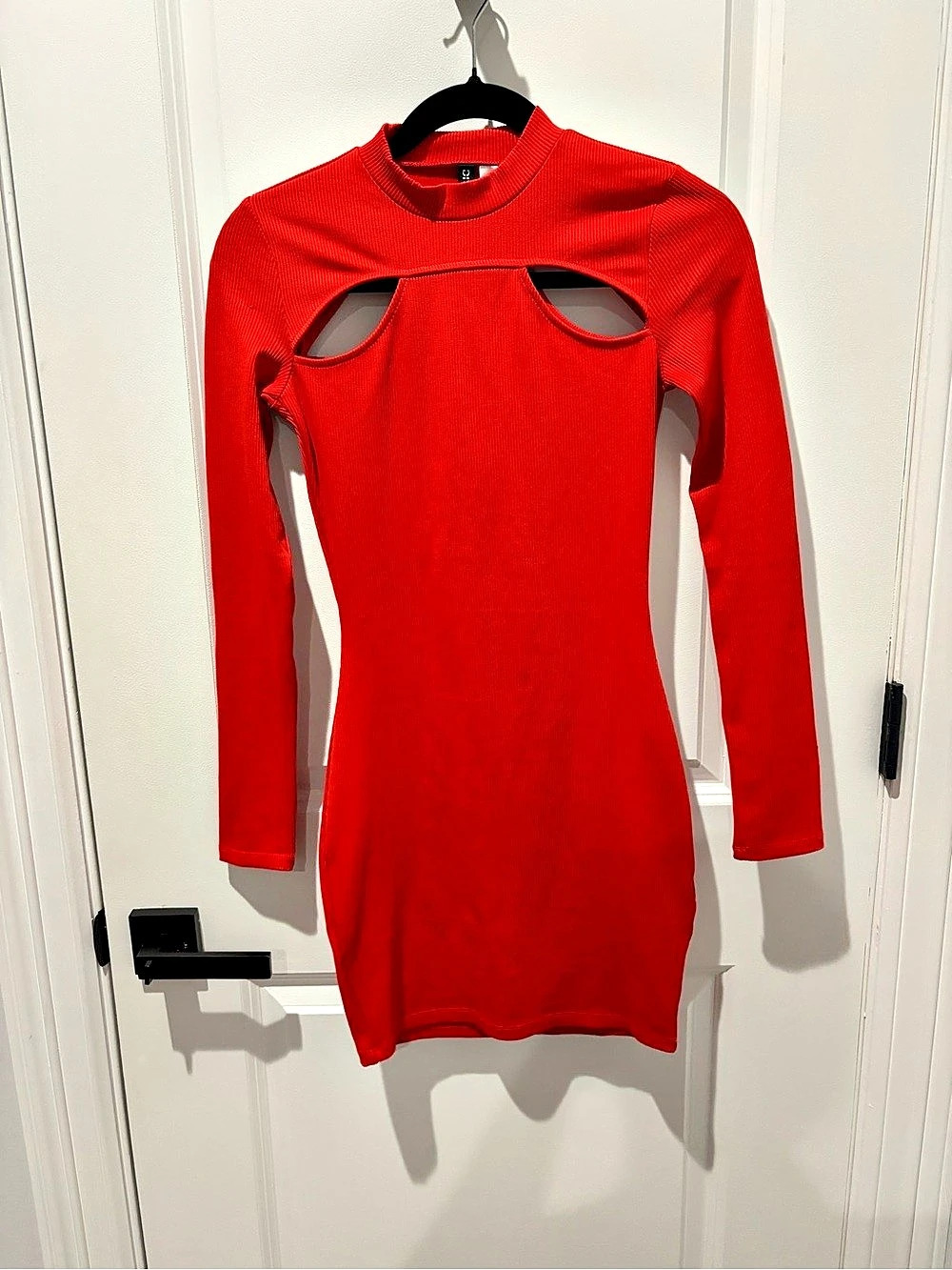 H&M Red Cutout Mini Dress Size XS Like New